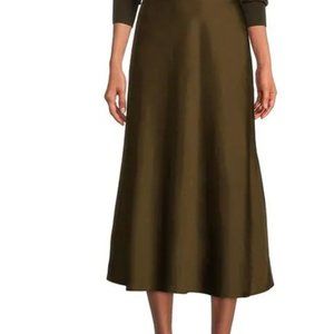 Antoni Melani Blakely A-Line Satin Skirt